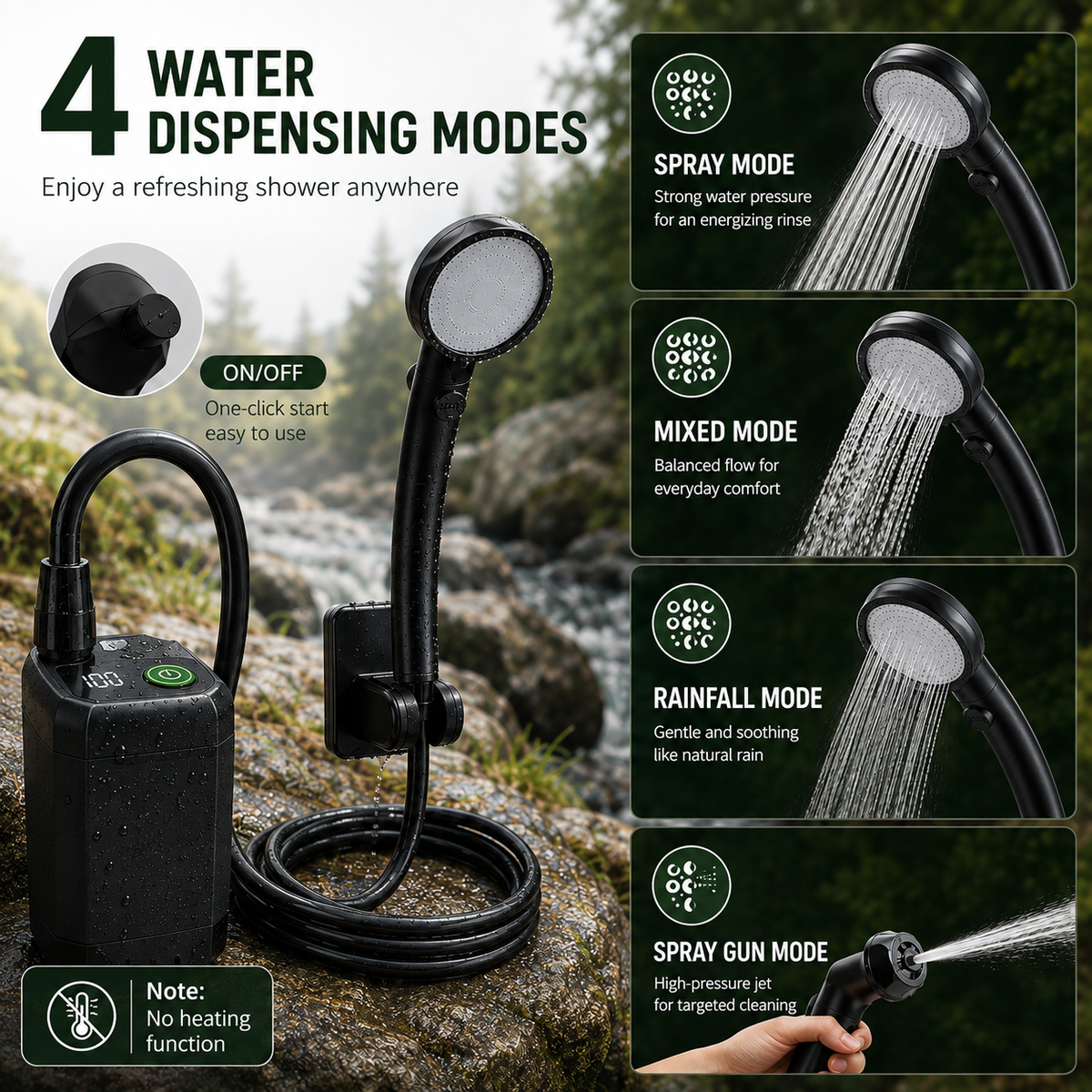 AquaGo™ - Outdoor Shower System 2.0