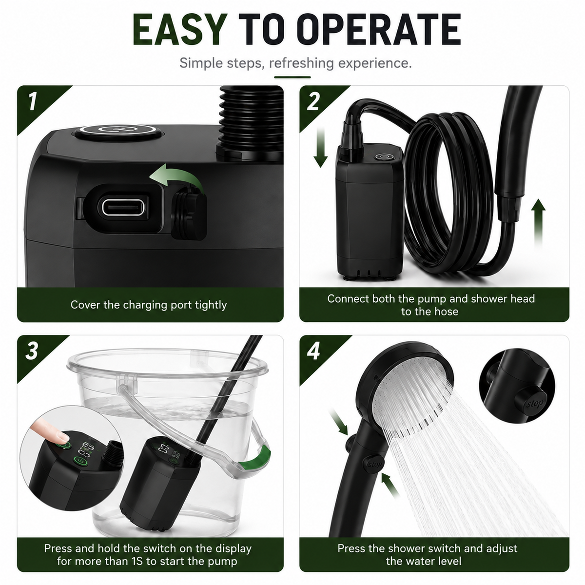 AquaGo™ - Outdoor Shower System 2.0
